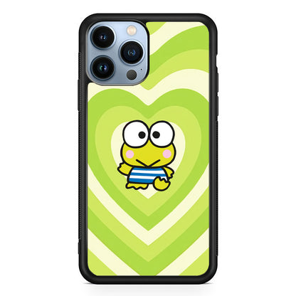 Keroppi Love Pattern iPhone 14 Pro Max Case