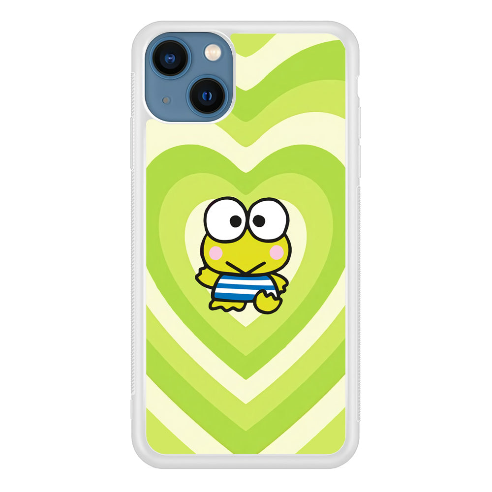 Keroppi Love Pattern iPhone 15 Case
