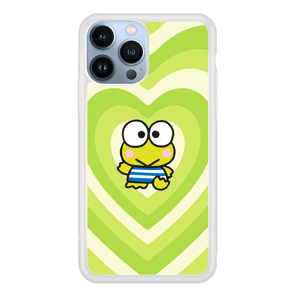 Keroppi Love Pattern iPhone 15 Pro Case