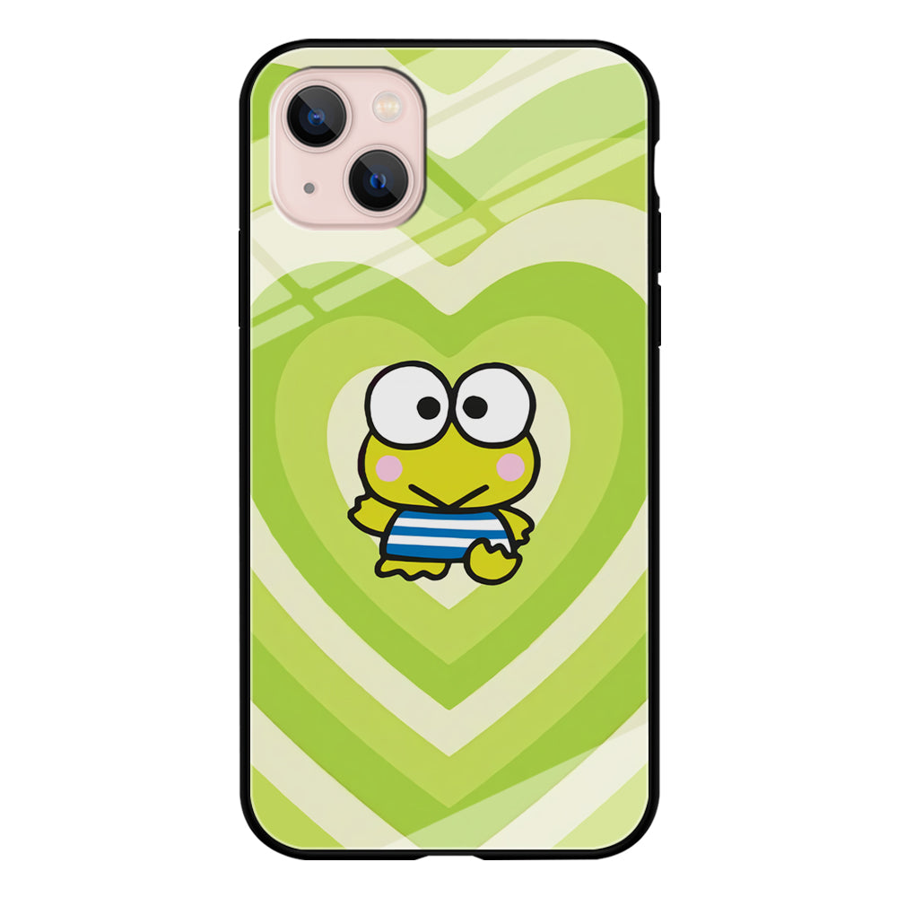 Keroppi Love Pattern iPhone 15 Plus Case
