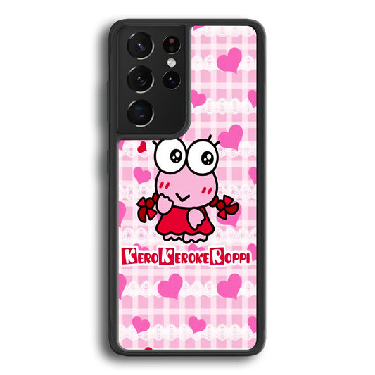 Keroppi Pink Cute Samsung Galaxy S21 Ultra Case