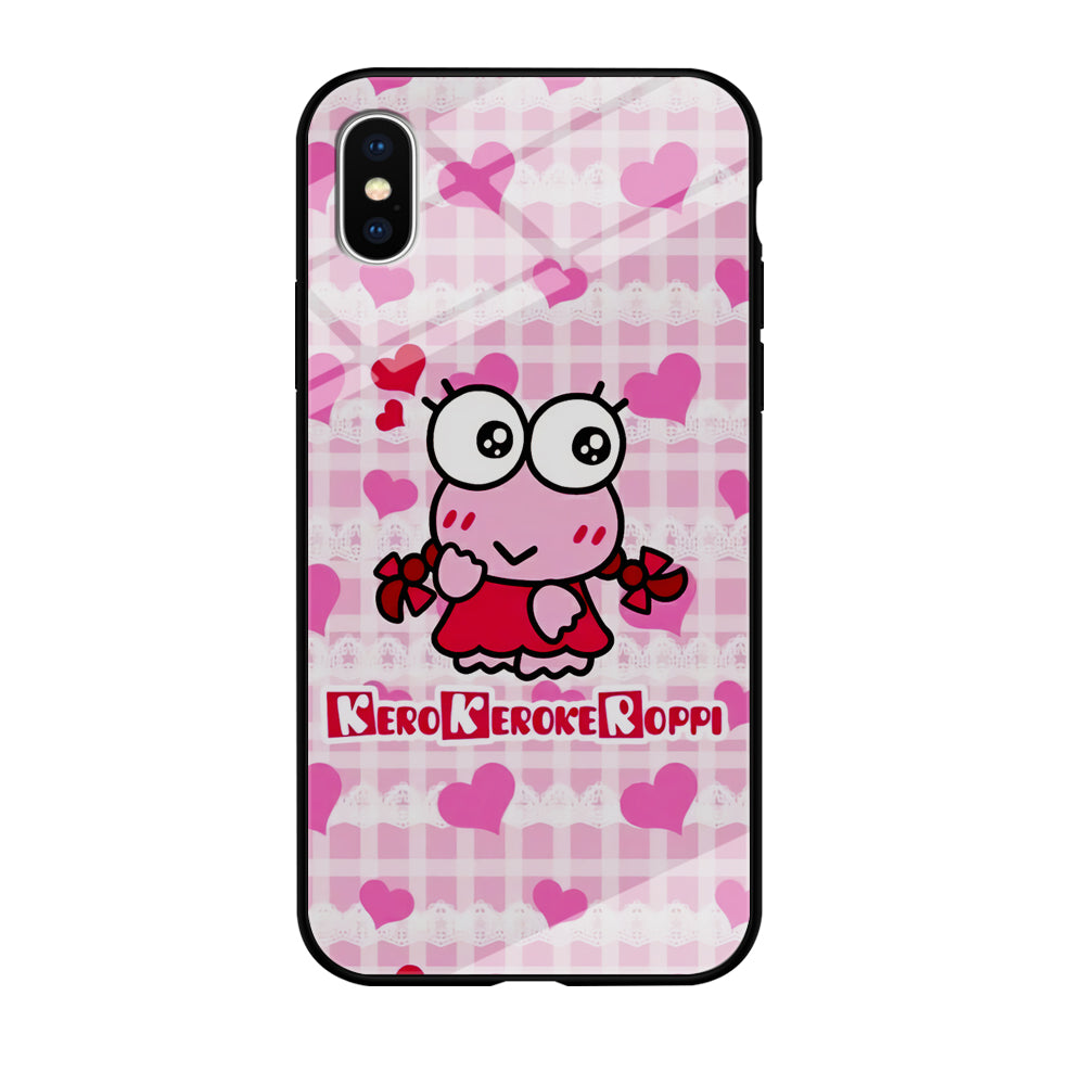 Keroppi Pink Cute iPhone XS Case