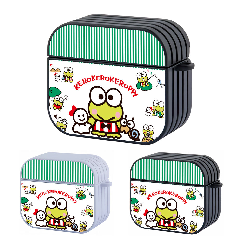 Keroppi With Best Friends Hard Plastic Case Cover For Apple Airpods 3