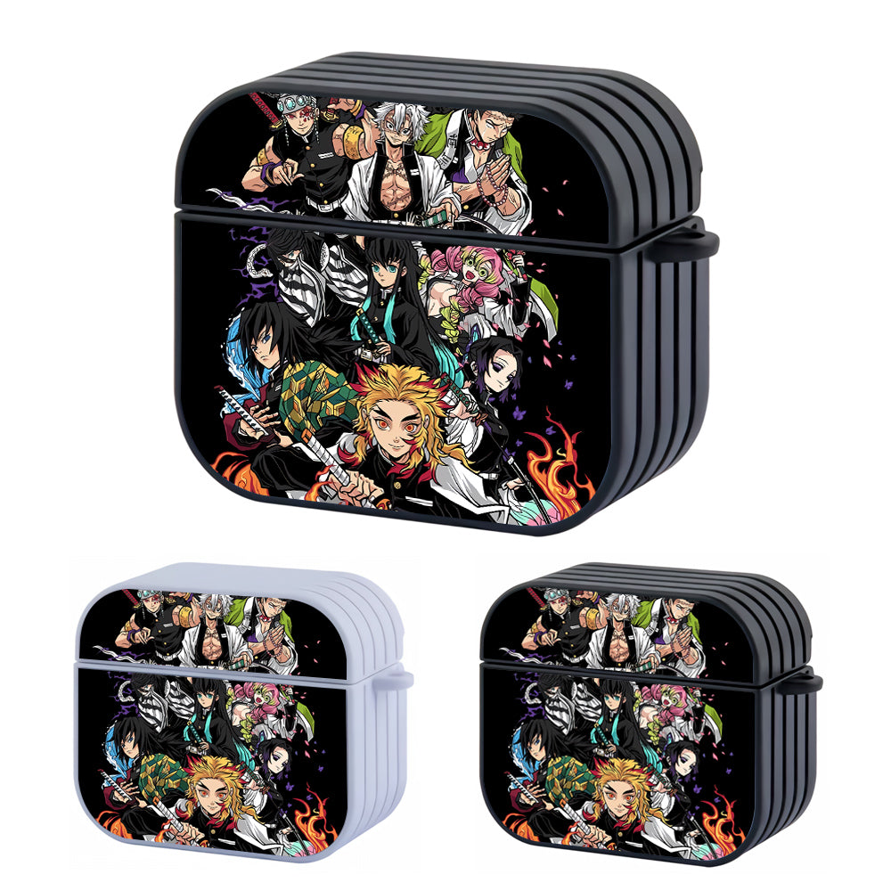 Kimetsu No Yaiba Demon Slayer All Hashira Hard Plastic Case Cover For Apple Airpods 3