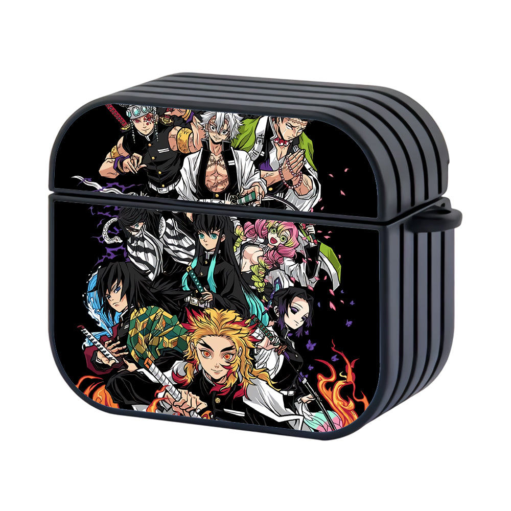 Kimetsu No Yaiba Demon Slayer All Hashira Hard Plastic Case Cover For Apple Airpods 3