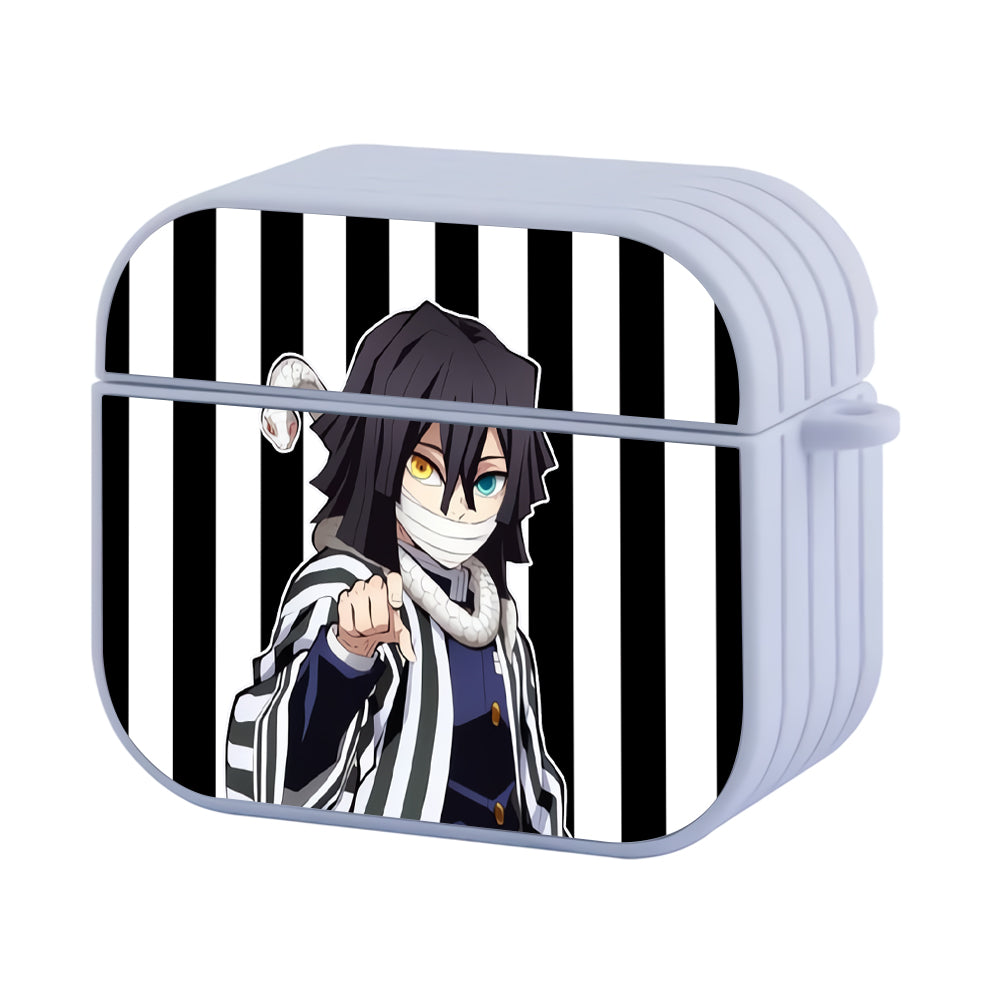 Kimetsu No Yaiba Iguro Obanai Demon Slayer Hard Plastic Case Cover For Apple Airpods 3