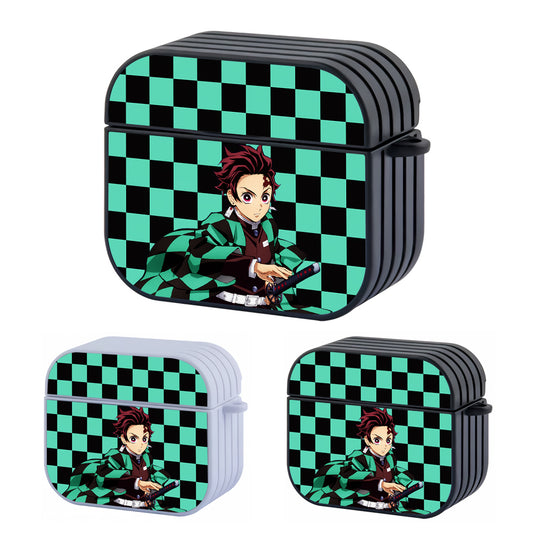 Kimetsu No Yaiba Tanjiro Pattern Of Character Hard Plastic Case Cover For Apple Airpods 3