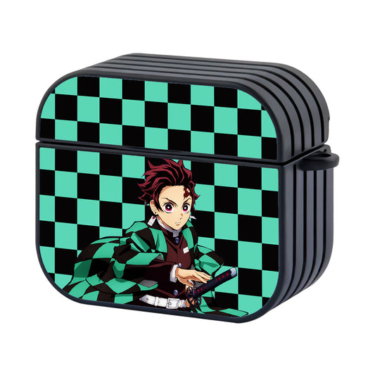 Kimetsu No Yaiba Tanjiro Pattern Of Character Hard Plastic Case Cover For Apple Airpods 4 - Ezzystore