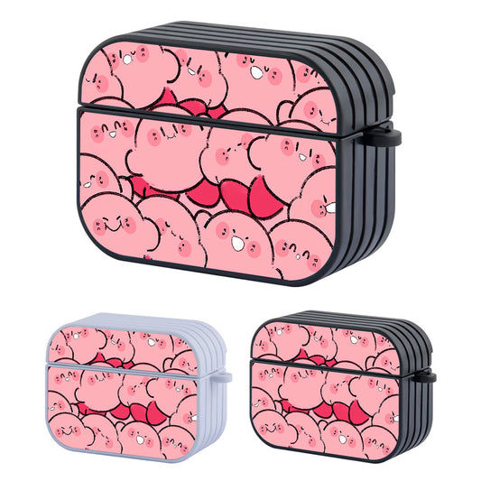 Kirby Character Doodle Hard Plastic Case Cover For Apple Airpods Pro