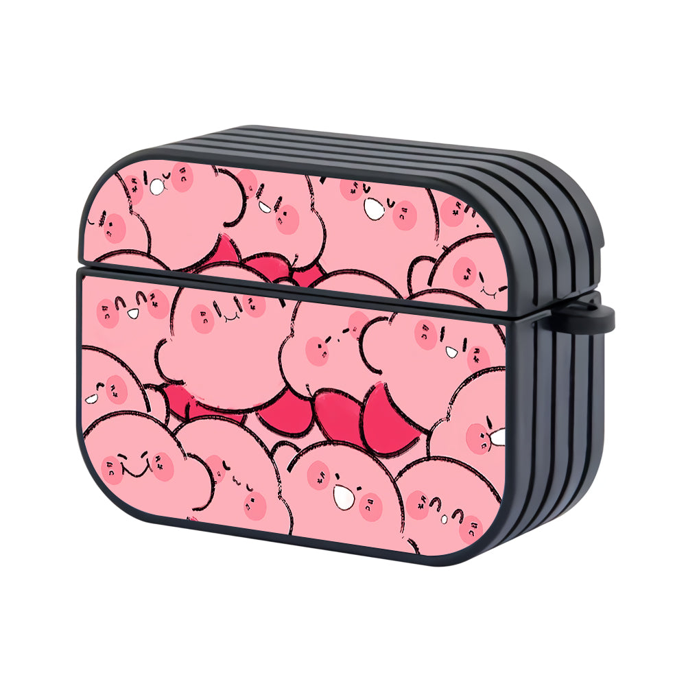 Kirby Character Doodle Hard Plastic Case Cover For Apple Airpods Pro