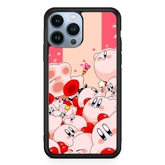 Kirby Cute Party iPhone 15 Pro Max Case
