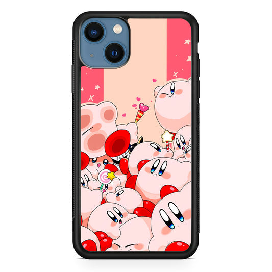 Kirby Cute Party iPhone 14 Plus Case
