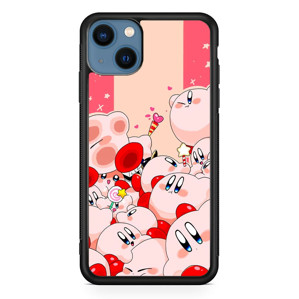 Kirby Cute Party iPhone 15 Plus Case