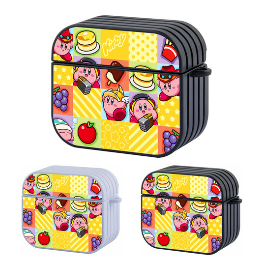 Kirby Food Art Hard Plastic Case Cover For Apple Airpods 3