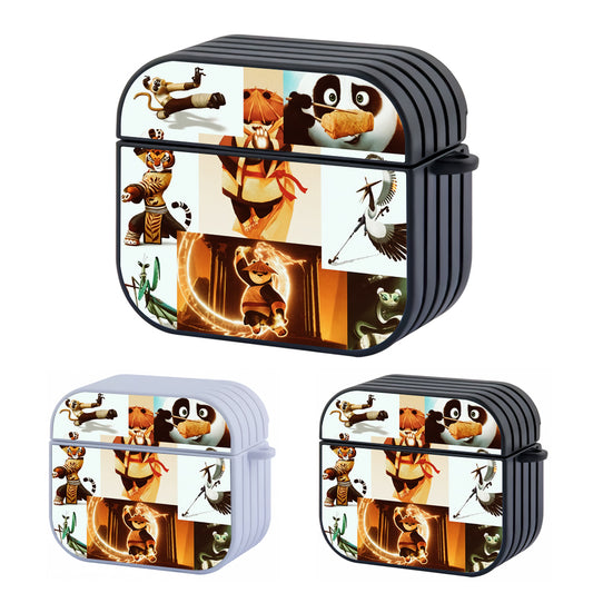 Kungfu Panda Panda And Collage Squad Hard Plastic Case Cover For Apple Airpods 3