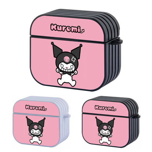 Kuromi Angry Style Hard Plastic Case Cover For Apple Airpods 3
