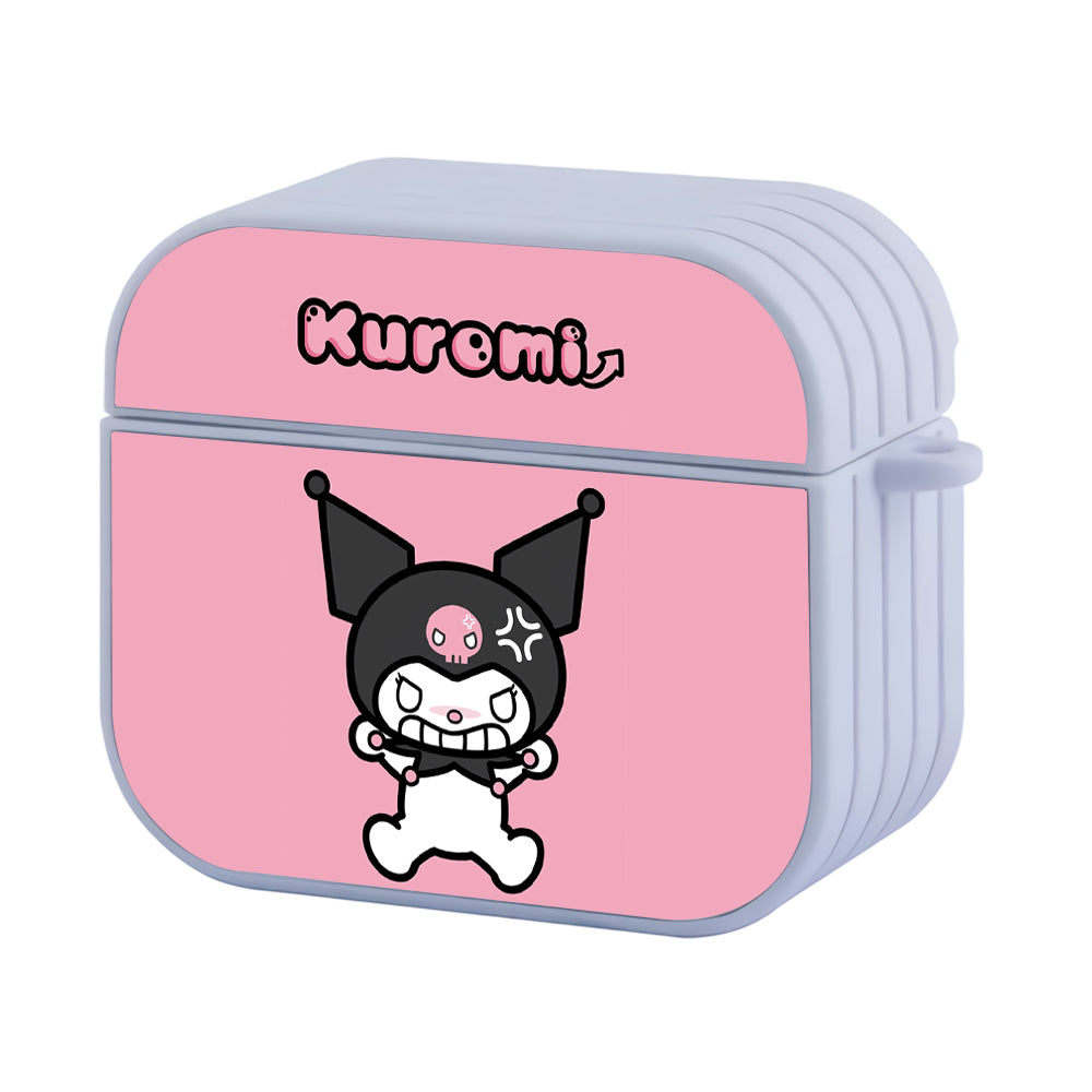 Kuromi Angry Style Hard Plastic Case Cover For Apple Airpods 3