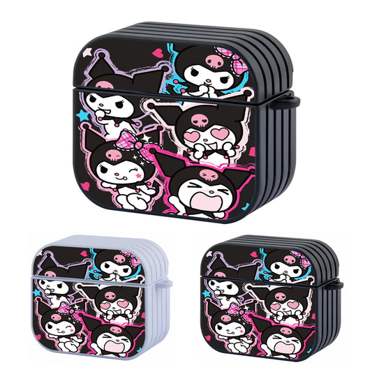 Kuromi Expression Hard Plastic Case Cover For Apple Airpods 3