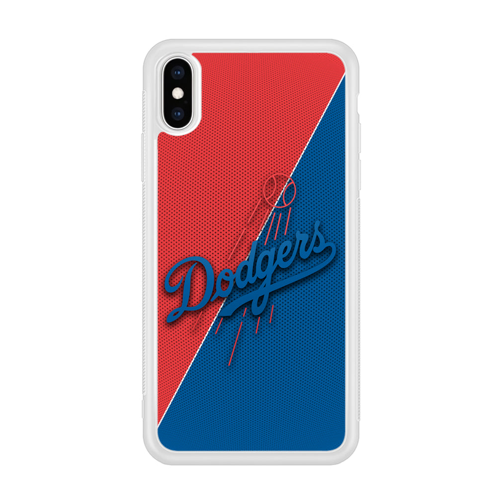 LA Dodgers Red And Blue Colour iPhone XS Case