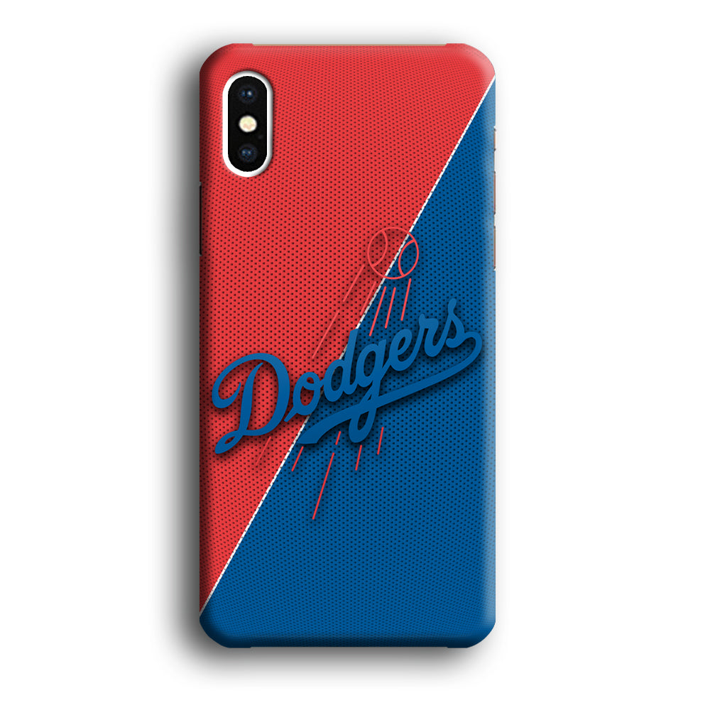 LA Dodgers Red And Blue Colour iPhone XS Case