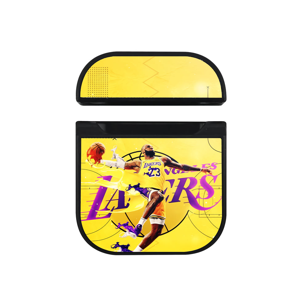 Lebron James Lakers Hard Plastic Case Cover For Apple Airpods