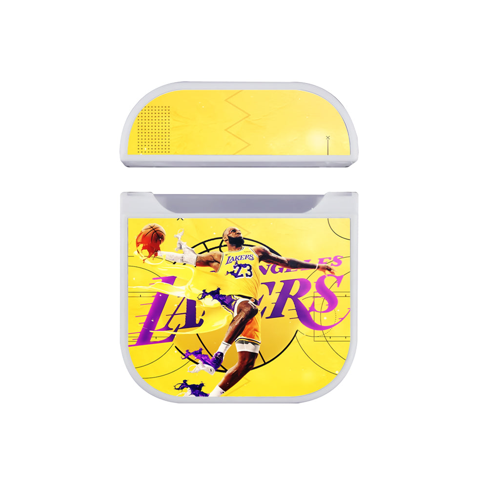 Lebron James Lakers Hard Plastic Case Cover For Apple Airpods