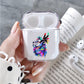 Lion Head Art Painting Protective Clear Case Cover For Apple Airpods