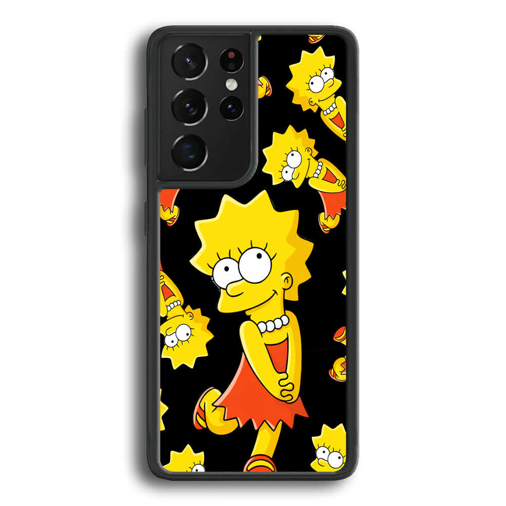 Lisa Simpson Dance Samsung Galaxy S22 Ultra Case - Ezzystore