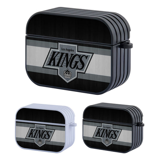 Los Angeles Kings Stripe Emblem Hard Plastic Case Cover For Apple Airpods Pro