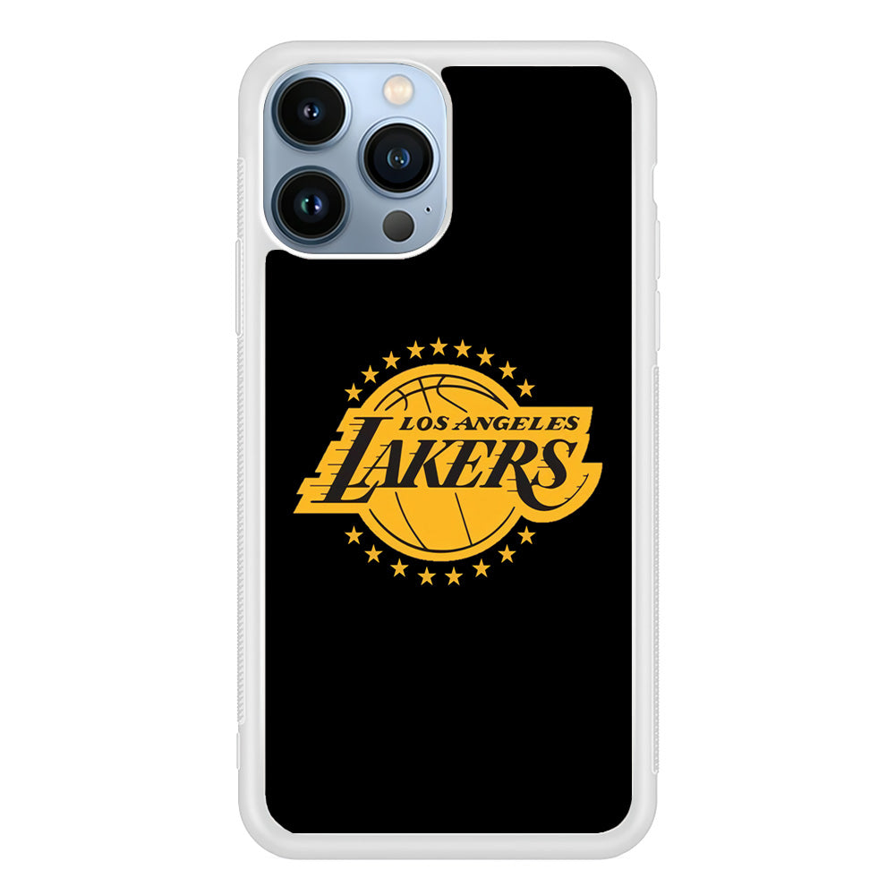 Los Angeles Lakers Black Logo iPhone 15 Pro Case