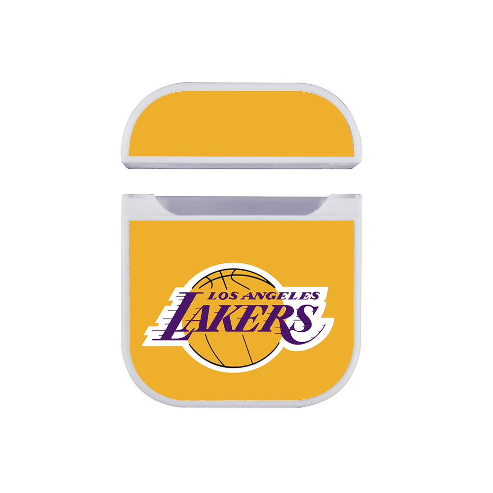 Los Angeles Lakers Logo NBA Hard Plastic Case Cover For Apple Airpods
