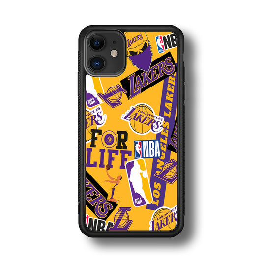 Los Angeles Lakers Word Of Pride Team iPhone 11 Case