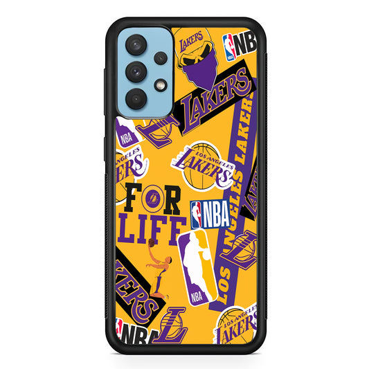 Los Angeles Lakers Word Of Pride Team Samsung Galaxy A32 Case