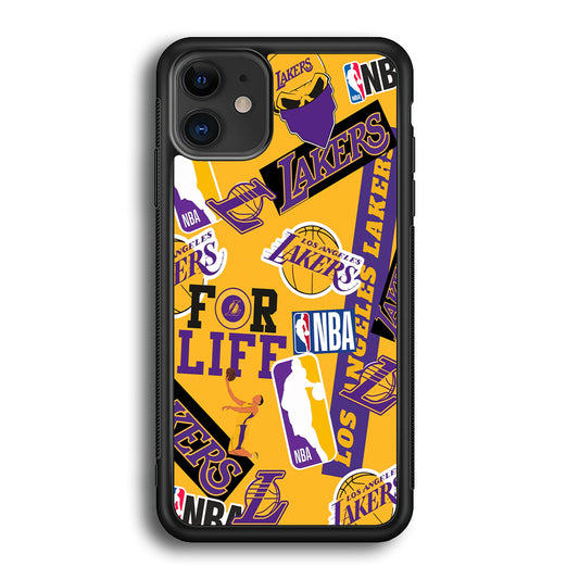 Los Angeles Lakers Word Of Pride Team iPhone 12 Case