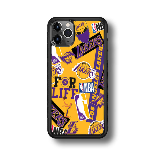 Los Angeles Lakers Word Of Pride Team iPhone 11 Pro Max Case