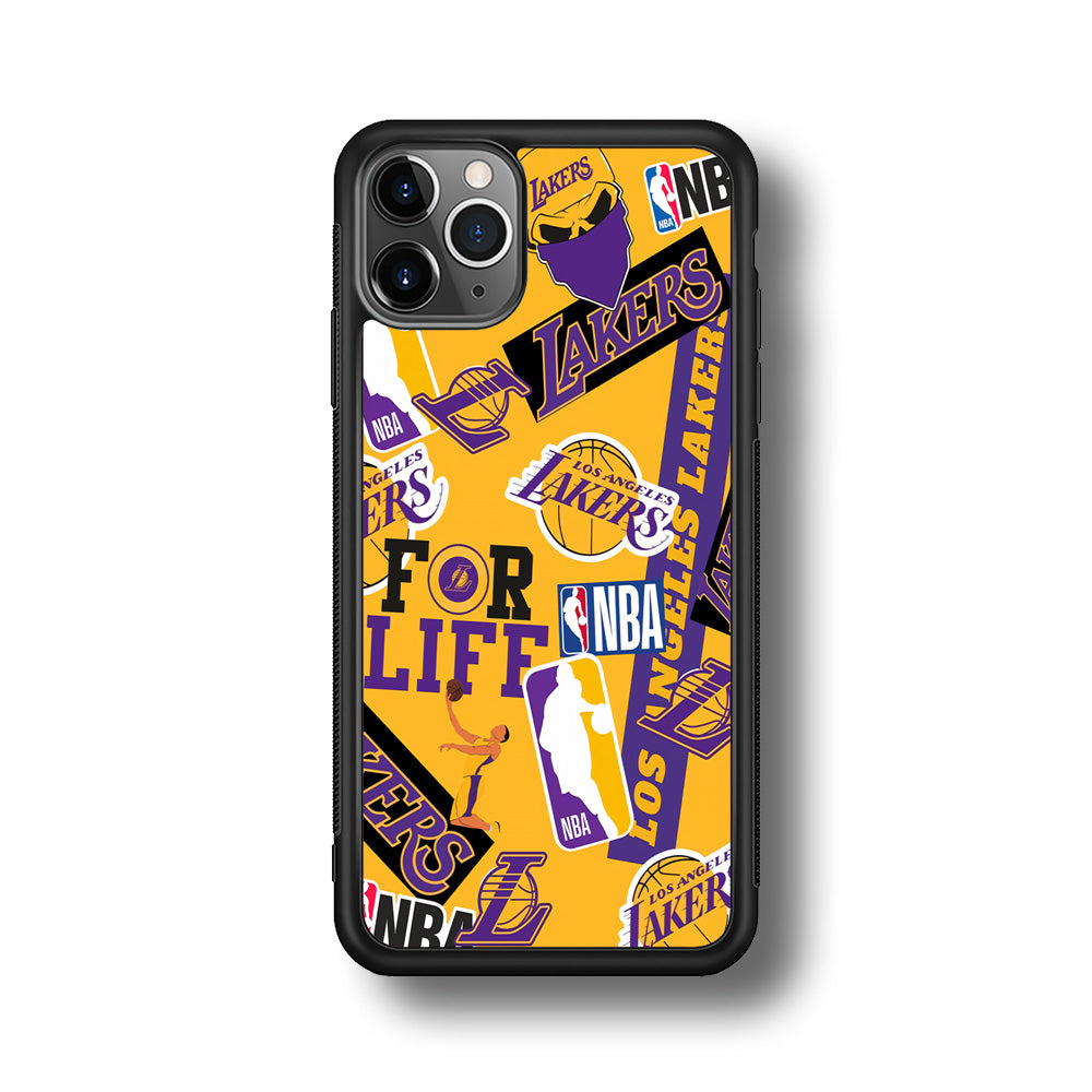 Los Angeles Lakers Word Of Pride Team iPhone 11 Pro Max Case