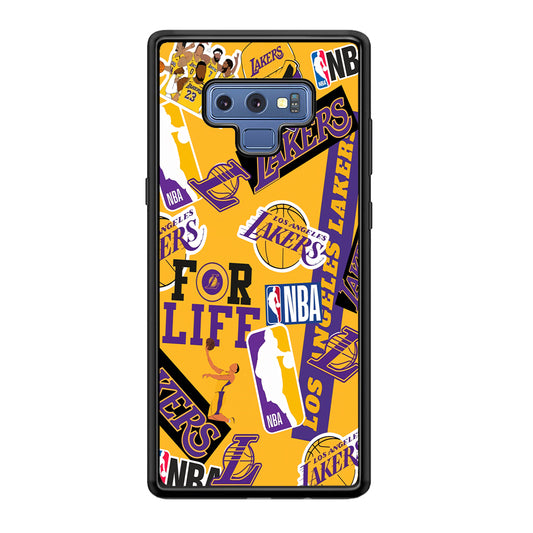 Los Angeles Lakers Word Of Pride Team Samsung Galaxy Note 9 Case