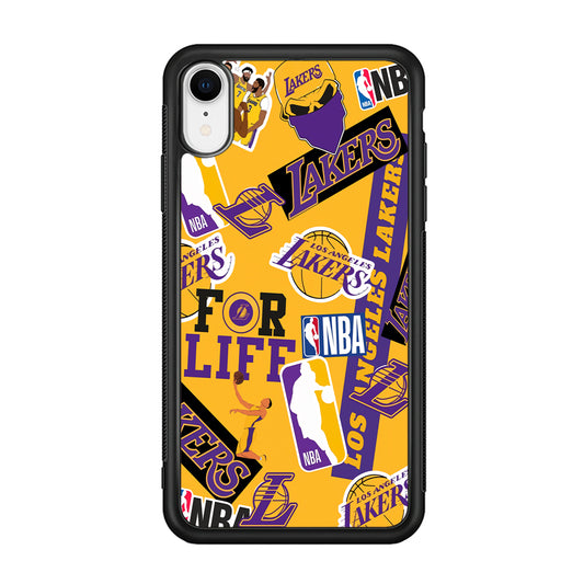 Los Angeles Lakers Word Of Pride Team iPhone XR Case