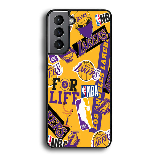 Los Angeles Lakers Word Of Pride Team Samsung Galaxy S23 Plus Case - Ezzystore