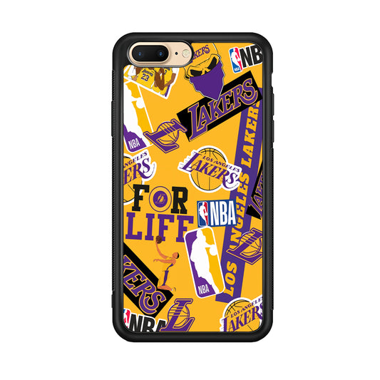 Los Angeles Lakers Word Of Pride Team iPhone 8 Plus Case