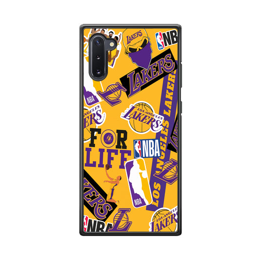 Los Angeles Lakers Word Of Pride Team Samsung Galaxy Note 10 Case