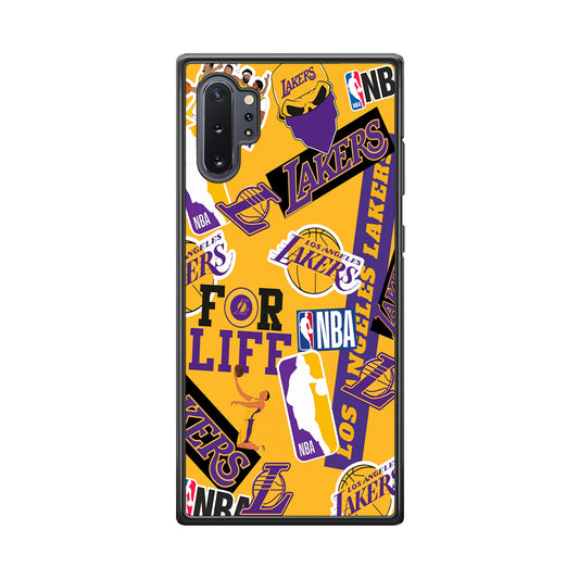 Los Angeles Lakers Word Of Pride Team Samsung Galaxy Note 10 Plus Case