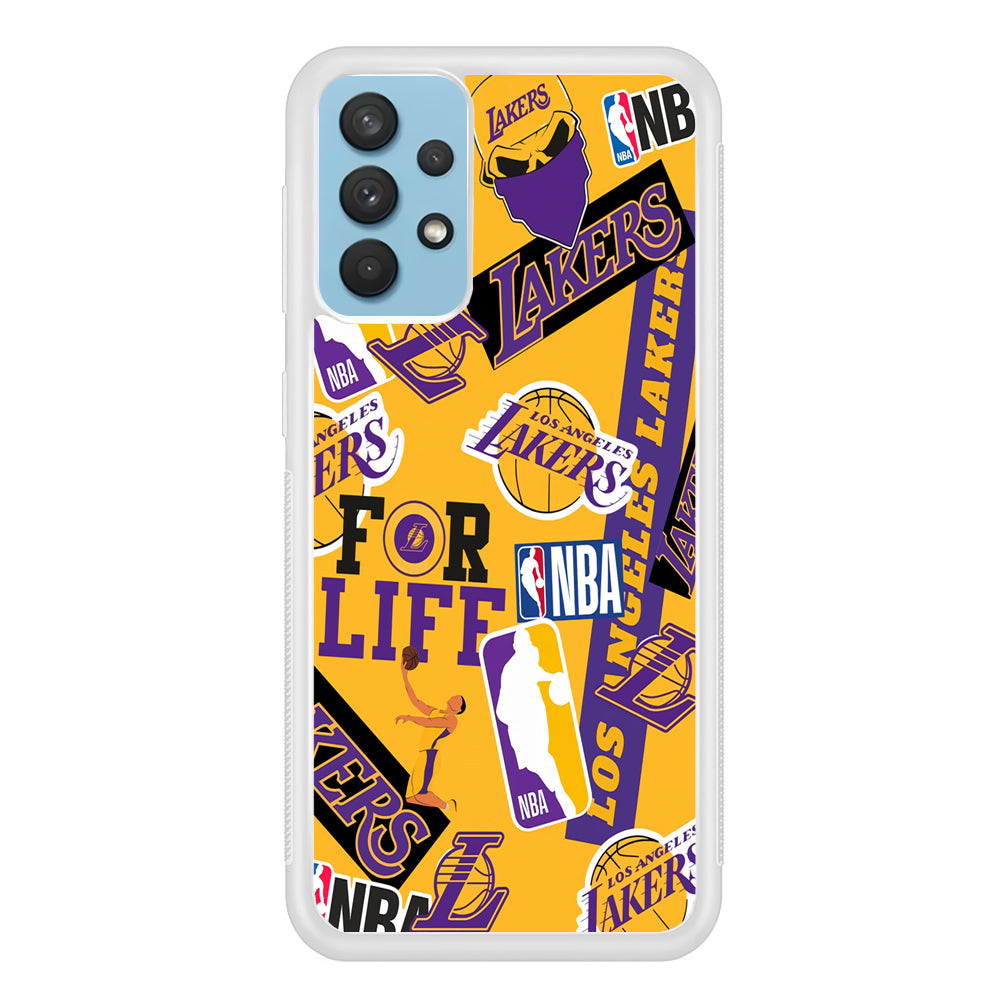 Los Angeles Lakers Word Of Pride Team Samsung Galaxy A32 Case