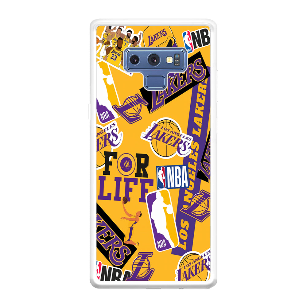 Los Angeles Lakers Word Of Pride Team Samsung Galaxy Note 9 Case