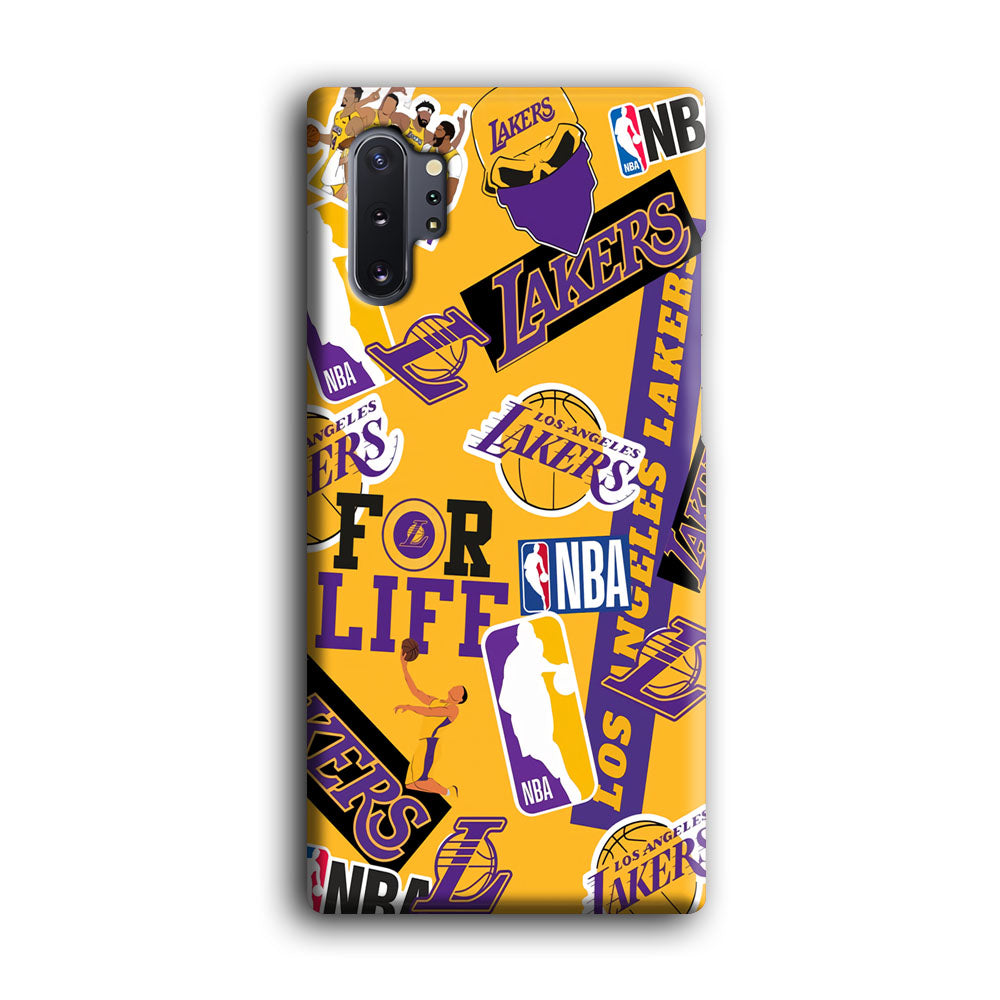 Los Angeles Lakers Word Of Pride Team Samsung Galaxy Note 10 Plus Case