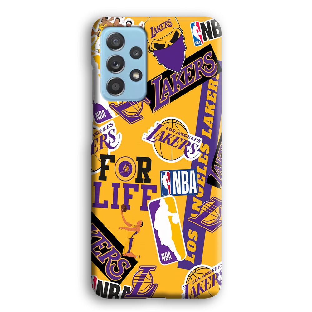 Los Angeles Lakers Word Of Pride Team Samsung Galaxy A52 Case