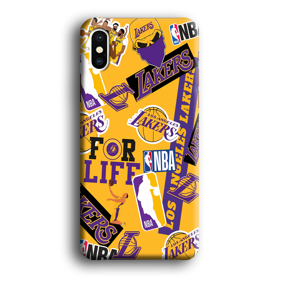 Los Angeles Lakers Word Of Pride Team iPhone Xs Max Case