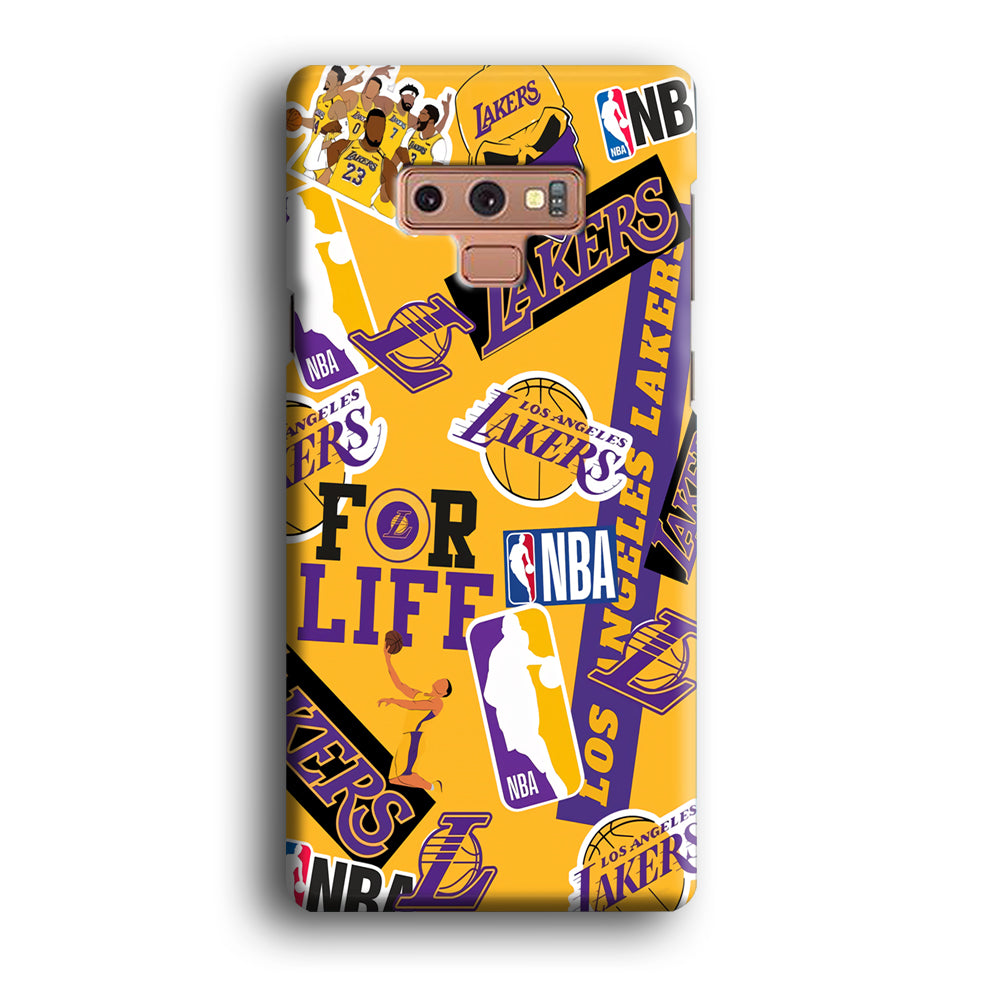 Los Angeles Lakers Word Of Pride Team Samsung Galaxy Note 9 Case