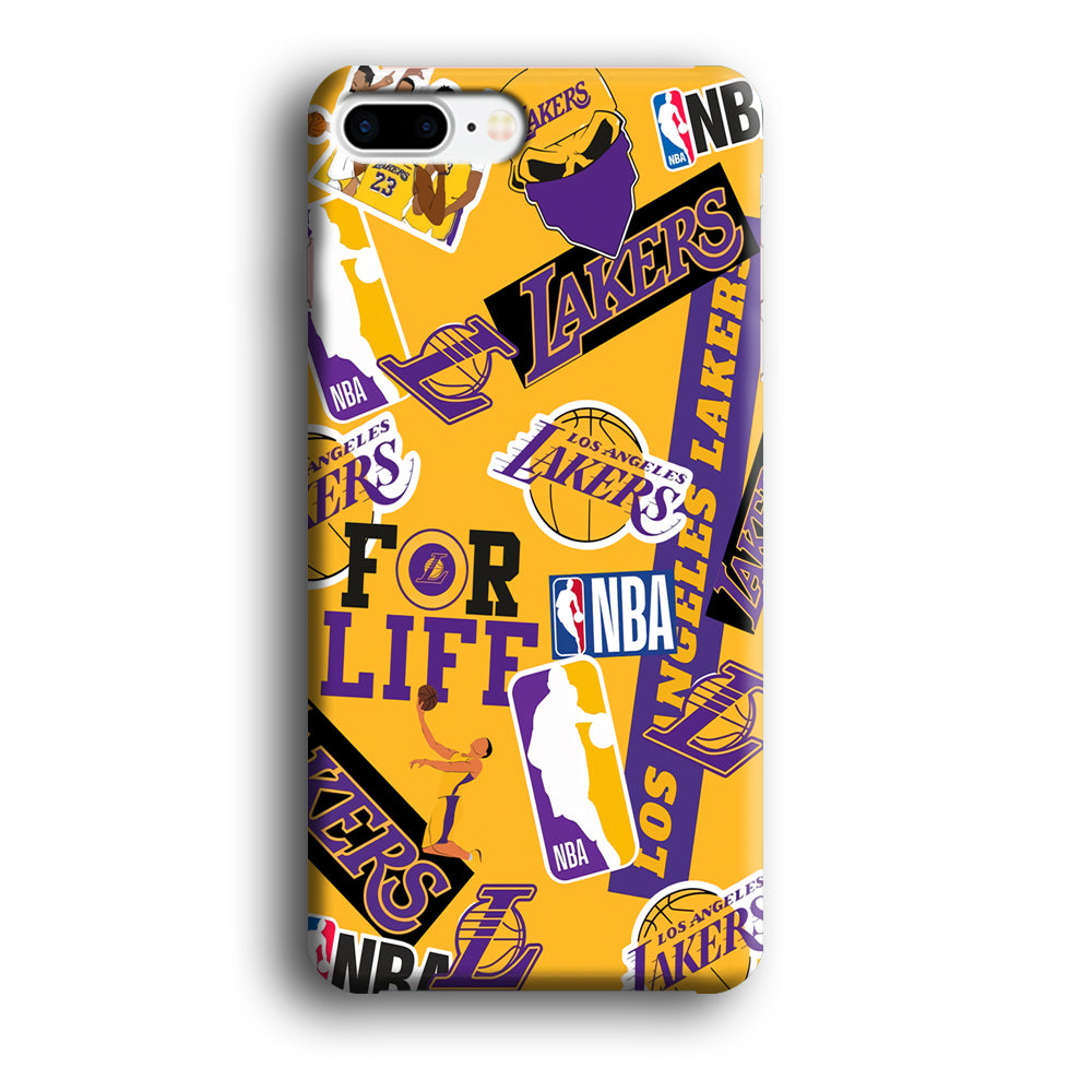 Los Angeles Lakers Word Of Pride Team iPhone 8 Plus Case