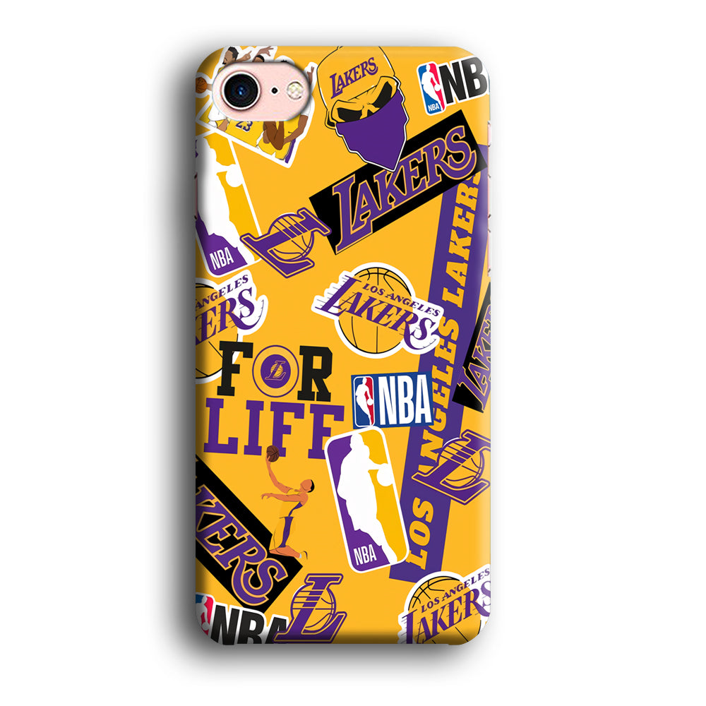 Los Angeles Lakers Word Of Pride Team iPhone 8 Case